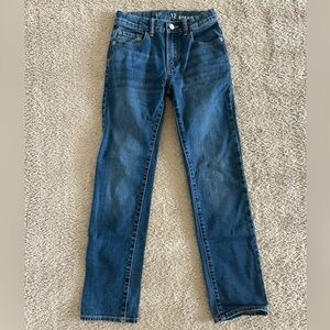 GAP kids denim straight leg jean 12 slim with adjustable waist